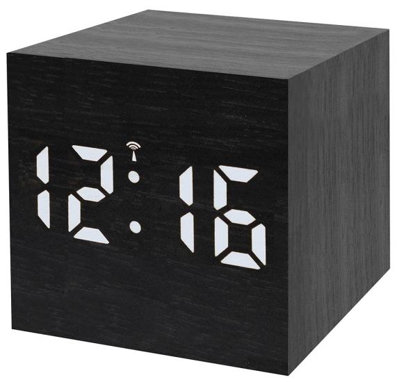 Bresser MyTime WAC Tabletop Alarm Clock, black