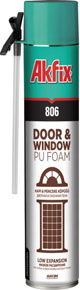 Akfix 806 Pu Kapı ve Pencere Köpüğü 750ml/850gr