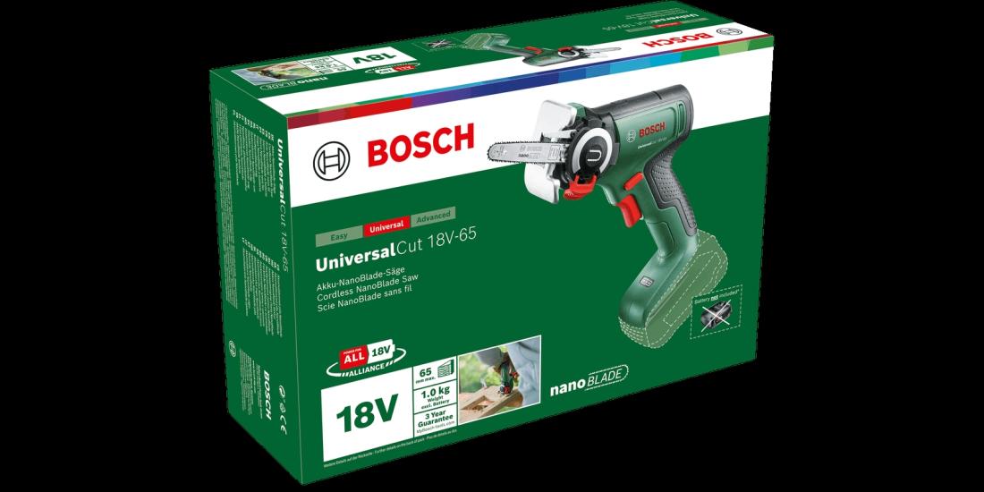 Bosch Akülü NanoBlade Testere Makinesi UniversalCut 18V-65 (Aküsüz) - 06033D5200