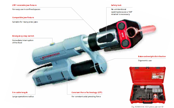 Rothenberger%20ROMAX%20AC%20ECO%20Elektrikli%20Hidrolik%20Boru%20Presi