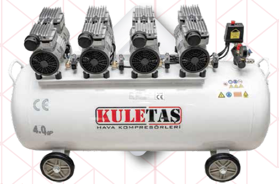 Kuletaş%20200lt%204hp%20Sessiz%20Yağsız%20Hava%20Kompresörü