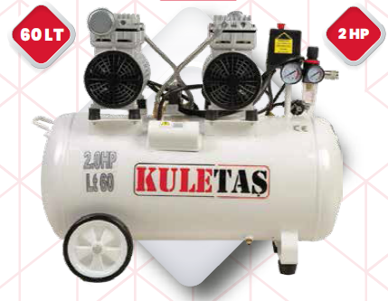 Kuletaş%2060lt%20Sessiz%20Yağsız%20Hava%20Kompresörü