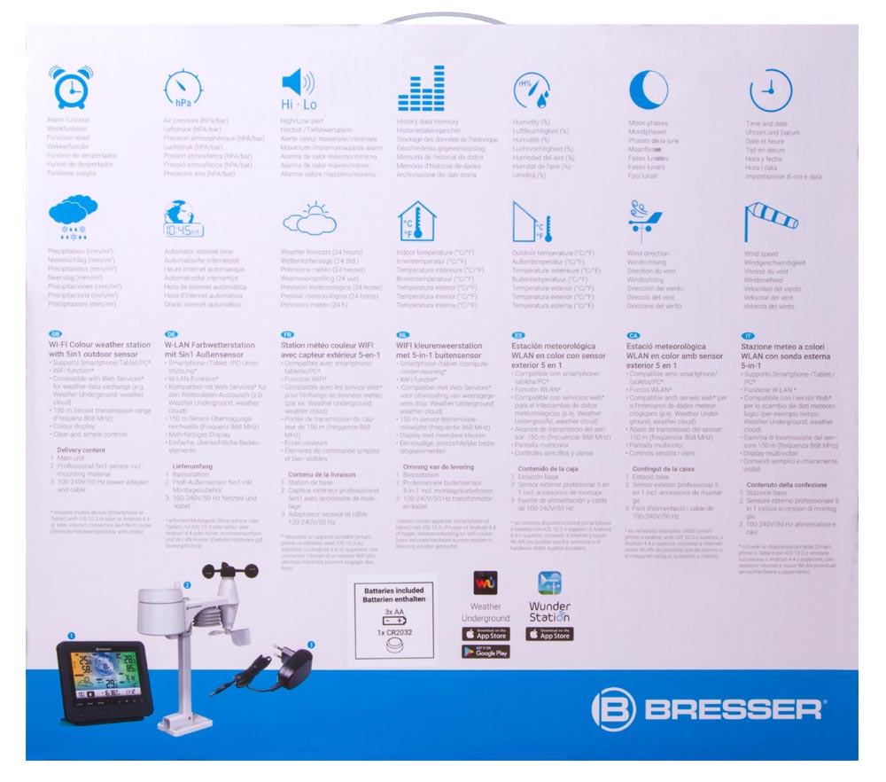 Bresser%205-in-1%20Wi-Fi%20Weather%20Station%20with%20Colour%20Display,%20black