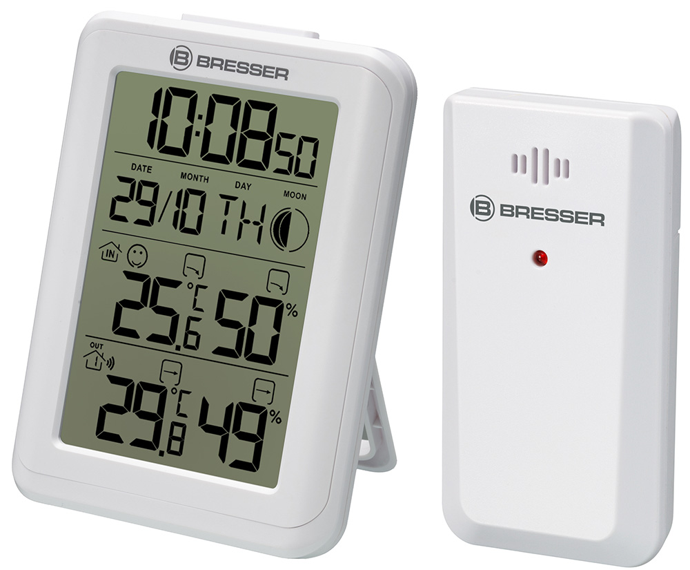 Bresser%20MyClimate%20Thermo/Hygrometer%20Clock,%20white