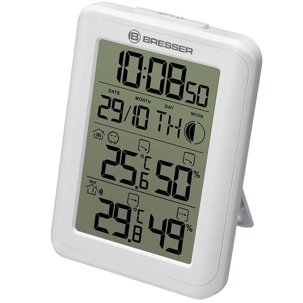 Bresser%20MyClimate%20Thermo/Hygrometer%20Clock,%20white