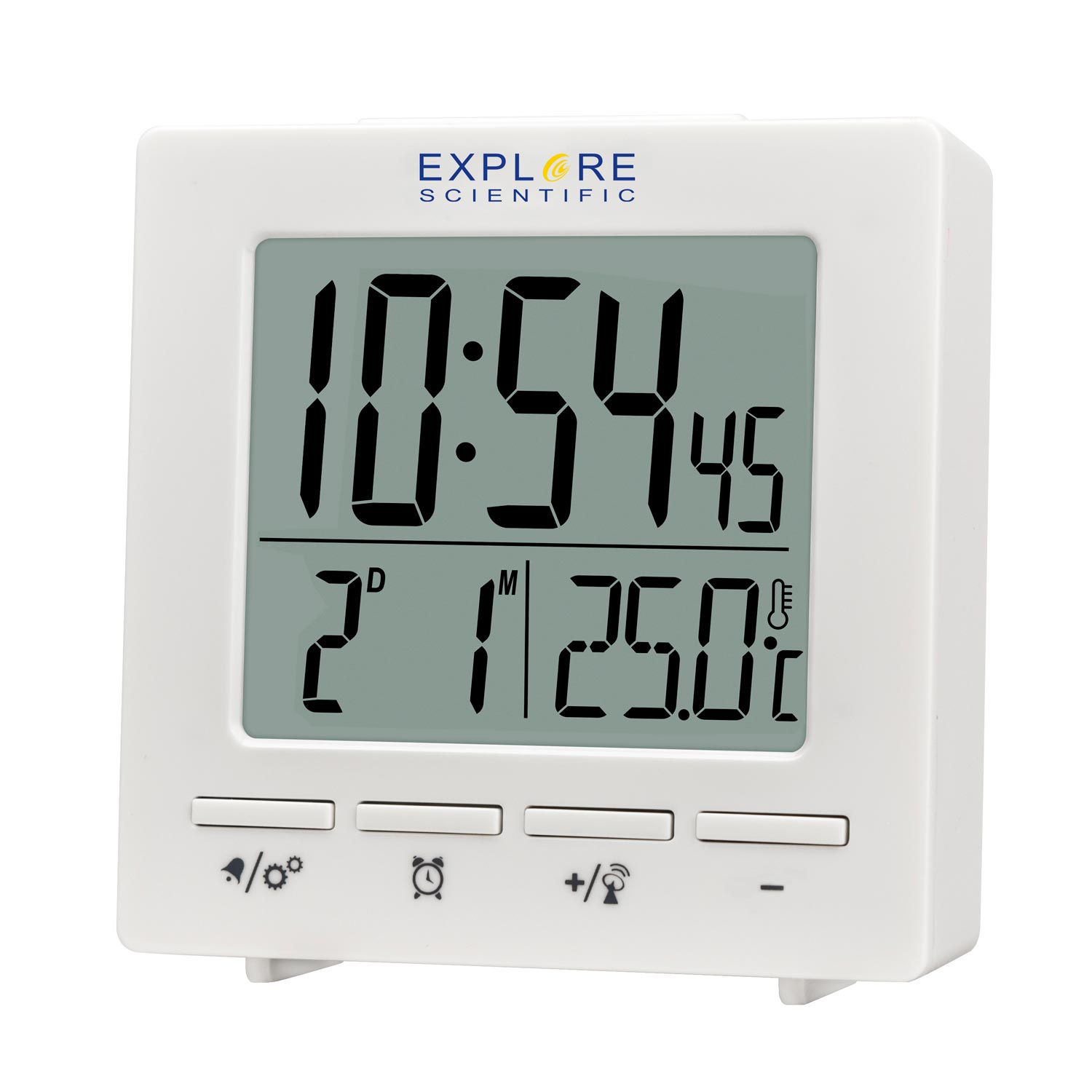 Explore%20Scientific%20RC%20Digital%20Clock%20with%20Indoor%20Temperature,%20white