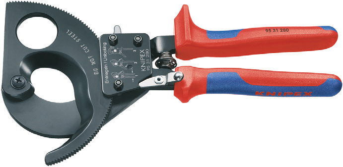 Knipex%2095%20Cırcır%20Mekanizmalı%20Kablo%20Makası