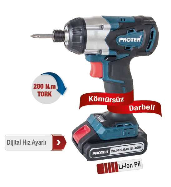 Proter%20PST360T%20Kömürsüz%20Darbeli%20Şajlı%20Tornavida