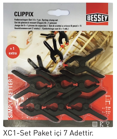 Bessey%20BESXC1-SET%2020mm%20Normal%20Kıskaç