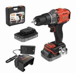 Black+Decker%20BCD383D2XK%2018V%202.0AH%20Çift%20Akülü%20Darbeli%20Matkap