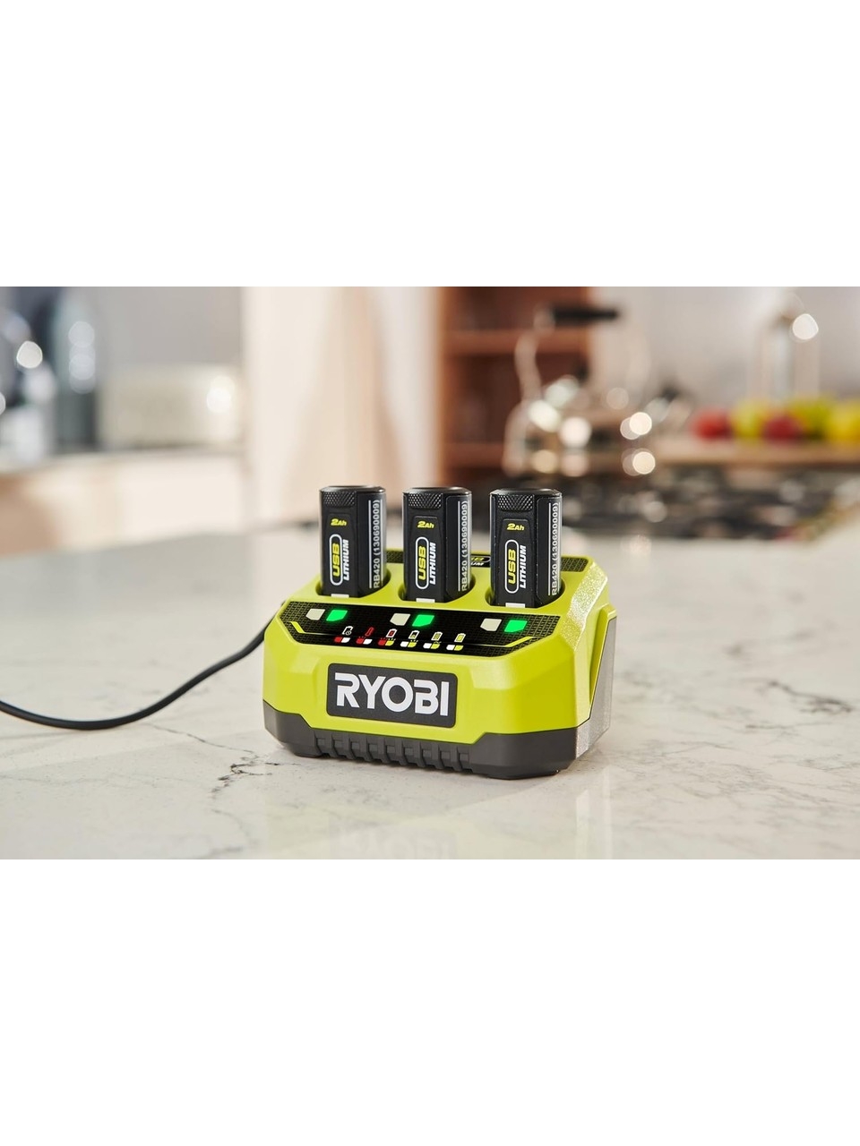 Ryobi%20RC43P%204V%203%20Girişli%20Şarj%20Cihazı