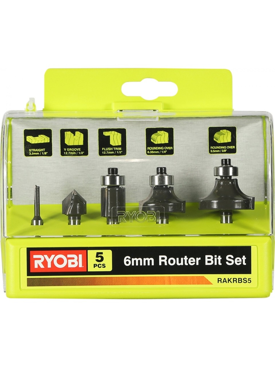 Ryobi%20RAKRBS5%205%20Parça%20Freze%20Uç%20Seti