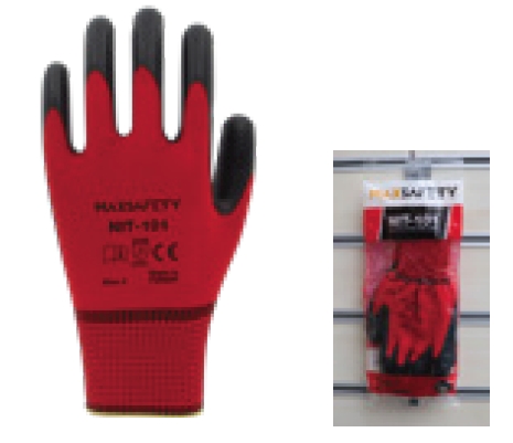 Maxsafety%20NIT-101-9%20Polyester%20Nitril%20Eldiven%20Beden:%209