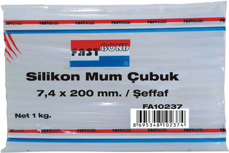 FastBond%20FA10237%20Şeffaf%20İnce%20Silikon%20Mum%20Çubuk%20(1kg)