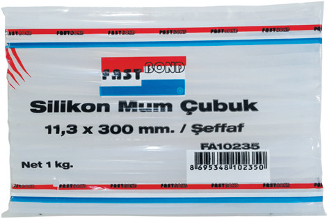 FastBond%20FA10235%20Şeffaf%20Kalın%20Silikon%20Mum%20Çubuk%20(1kg)