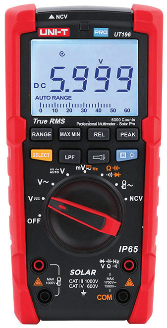 Uni-T%20UT196%20DC%20Solar%201700V%20True%20RMS%20Profesyonel%20Multimetre