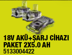 Ryobi%20RC18150-250%2018V%20Akü%20+%20Şarj%20Cihazı%20Set%202x5.0AH