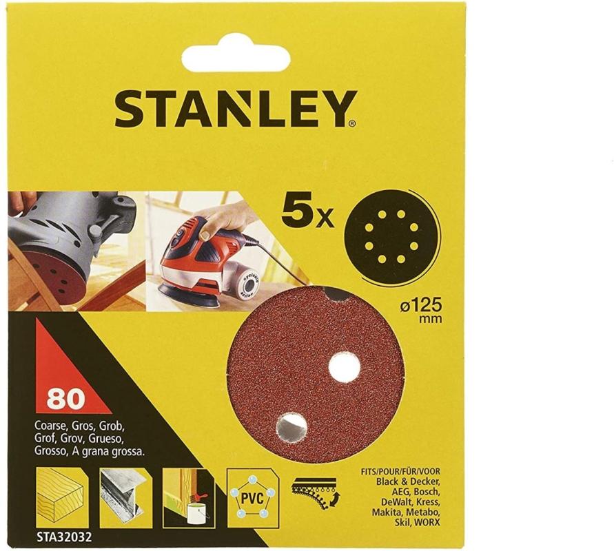 Stanley%20125mm%20Eksantrik%20Zımpara%20Kağıtları