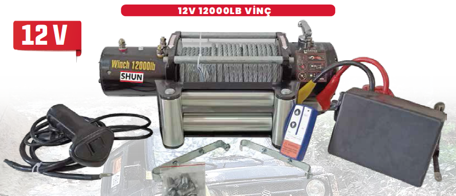 Shun%2012V%2012000LB%20Araç%20Çeki%20Vinci