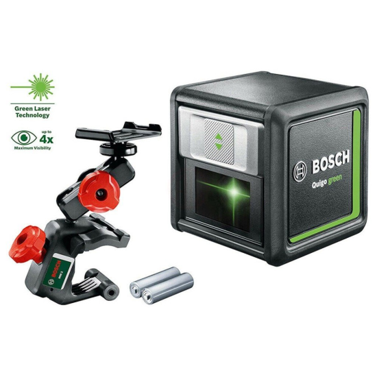 Bosch QUİGO GREEN ÇAPRAZ ÇİZGİLİ HİZALAMA LAZERİ - 0603663C02