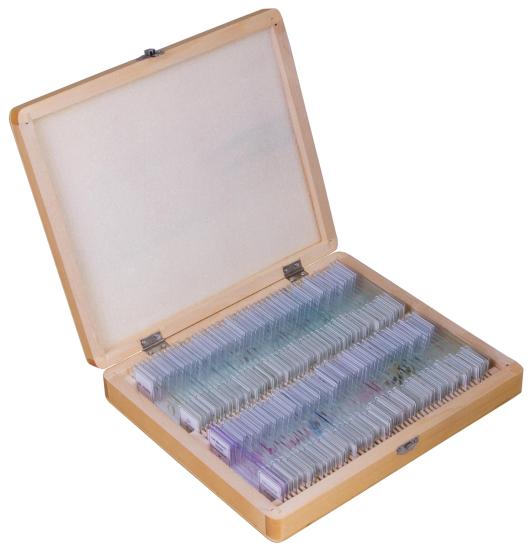 Bresser Prepared Slides Set 100pcs, with case