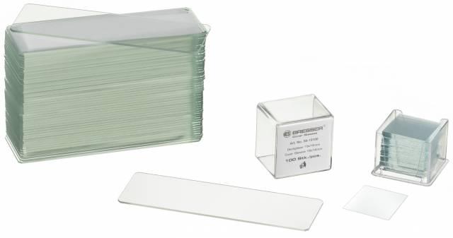 Bresser Blank Slides/Cover Plates 50/100 pieces