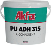 Akfix PU ADH 315 Kauçuk Karo ve Parke Yapıştırıcı 24kg (21-3kg)