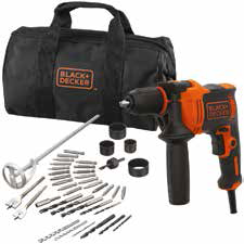 Black+Decker BEH710SA40 710W 13MM Darbeli Matkap + 40 Parça Aksesuar Seti