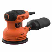 Black+Decker BEW210 230W 125MM Eksantrik Zımpara + 3 Parça Aksesuar