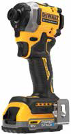 Dewalt DCF850E2T 18V 1.7AH Power Stack Kömürsüz Akülü Çift Akülü Darbeli Tornavida