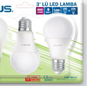 Klaus KE48630T Led 3’lü Lamba