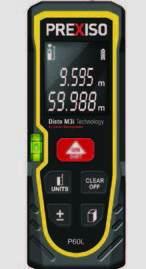 Prexiso P60L Lazer Metre 60M