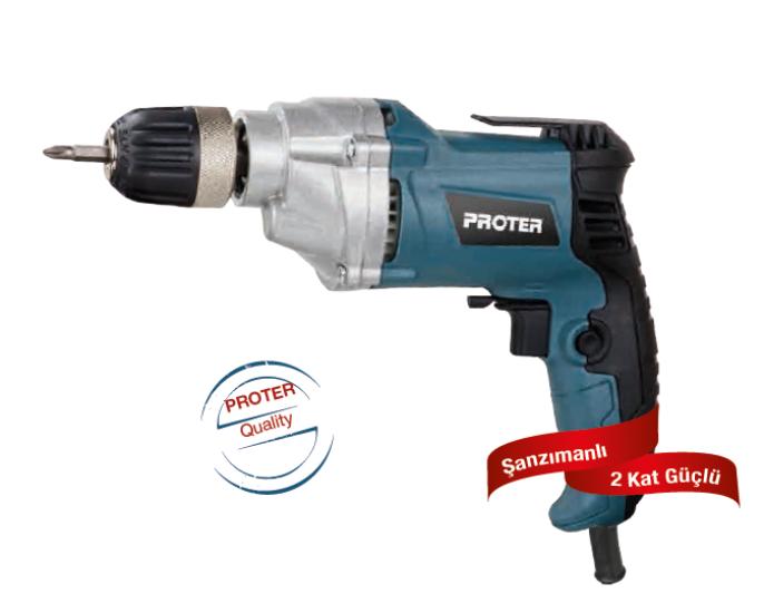 Proter PR550RL Şanzımanlı 10mm Darbesiz Matkap