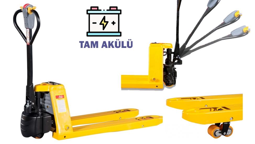 Rolwal FR-TR-EPT15H 1.5 Ton Tam Akülü Transpalet