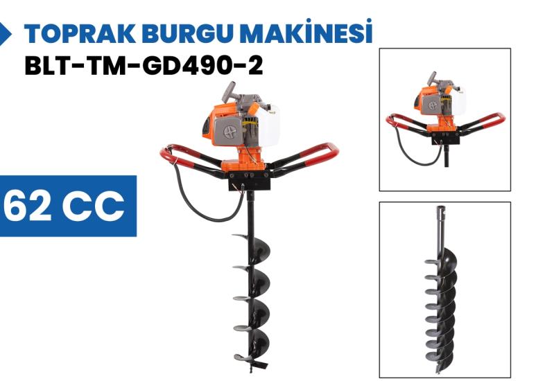 Balatlı BLT-TM-GD490-2 62cc Benzinli Toprak Burgu Makinası