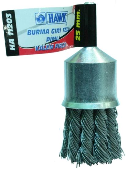 Hawk HA11203 25mm Gri Burma Telli Pimli Kalem Fırça