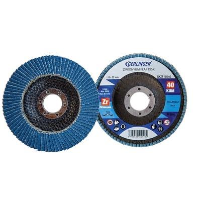 Gerlinger GKZF15040 115mm 40 Kum Zirkonyum Flap Disk Zımpara