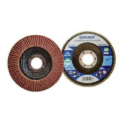 Gerlinger GKAF18040 180mm 40 Kum Alüminyum Oksit Flap Disk Zımpara