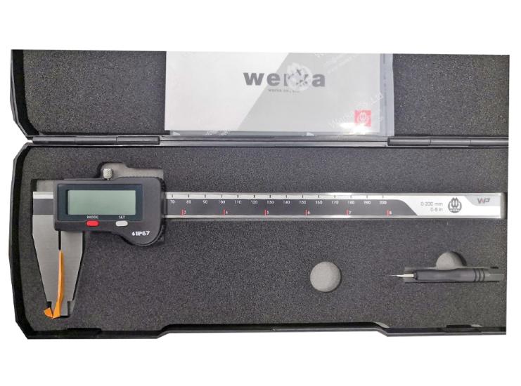 Werka 2243-200 200mm IP67 Büyük Çene Dijital Kumpas