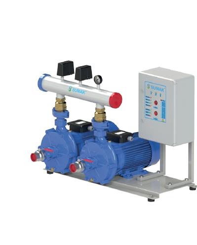 Sumak SMKTB750 2x5.5Kw 3000D/D Emişli Çift Kademeli Hidrofor Trifaze