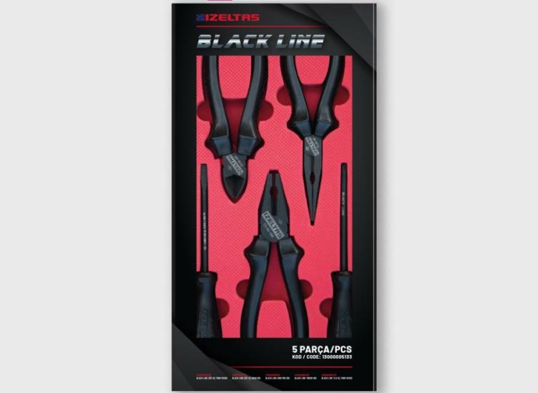 İzeltaş 13000 005133 Black Line Set (5 Parça)