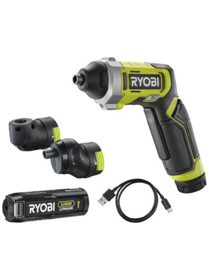 Ryobi RSD4-120TA2 4V Akülü Tornavida - Köşe + Ofset Başlık Seti