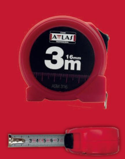 Attlas ASM316 16mm 3mt Şerit Metre