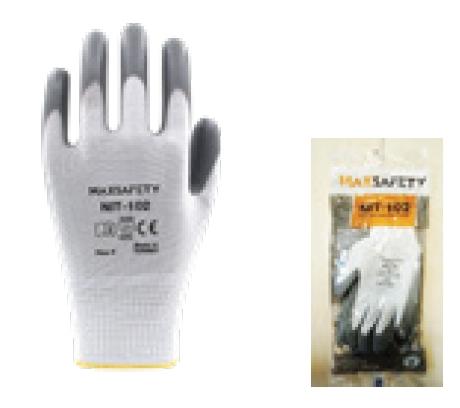 Maxsafety NIT-102-9 Polyester Nitril Eldiven Beden: 9