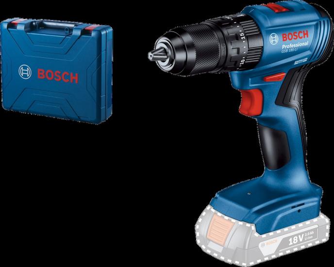 Bosch Akülü Darbeli Vidalama Matkabı GSB 185-LI (Aküsüz) - 06019K3103