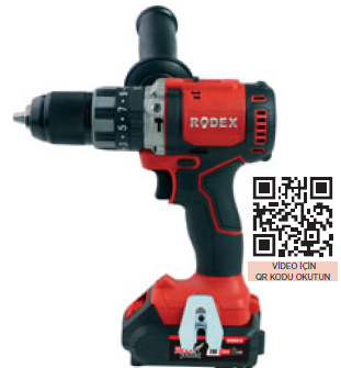 Rodex RPX2360F Akülü Darbeli Matkap (Kömürsüz Motor)